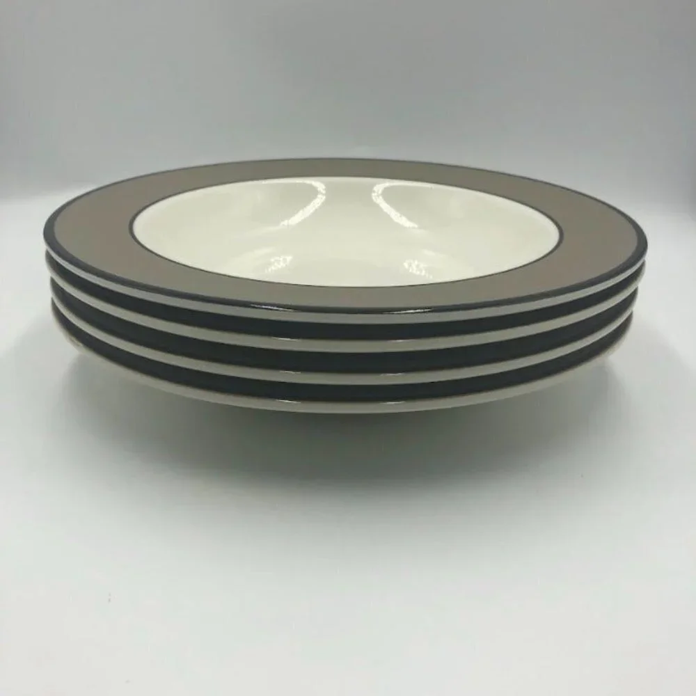 Vintage Pagnossin Made in Italy Set 4 Soup Salad Cereal Bowls Ironstone Trevis
